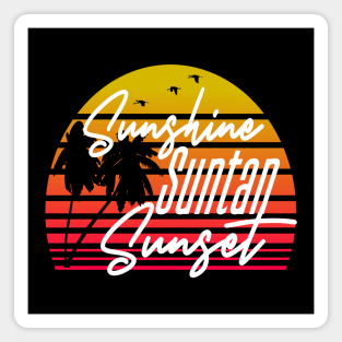 Essence of Summer is Sunshine Suntan and Sunsets Magnet